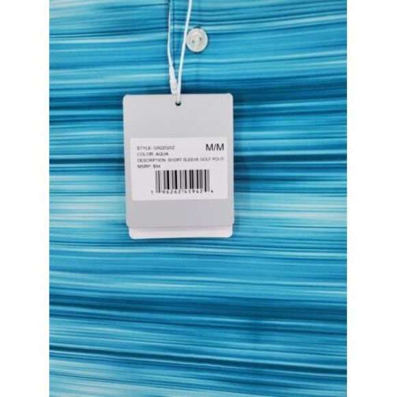 Hickey Freeman Aqua Golf Polo Shirt Men's Size XL Wicking UPF Ret $94 New - Picture 5 of 6